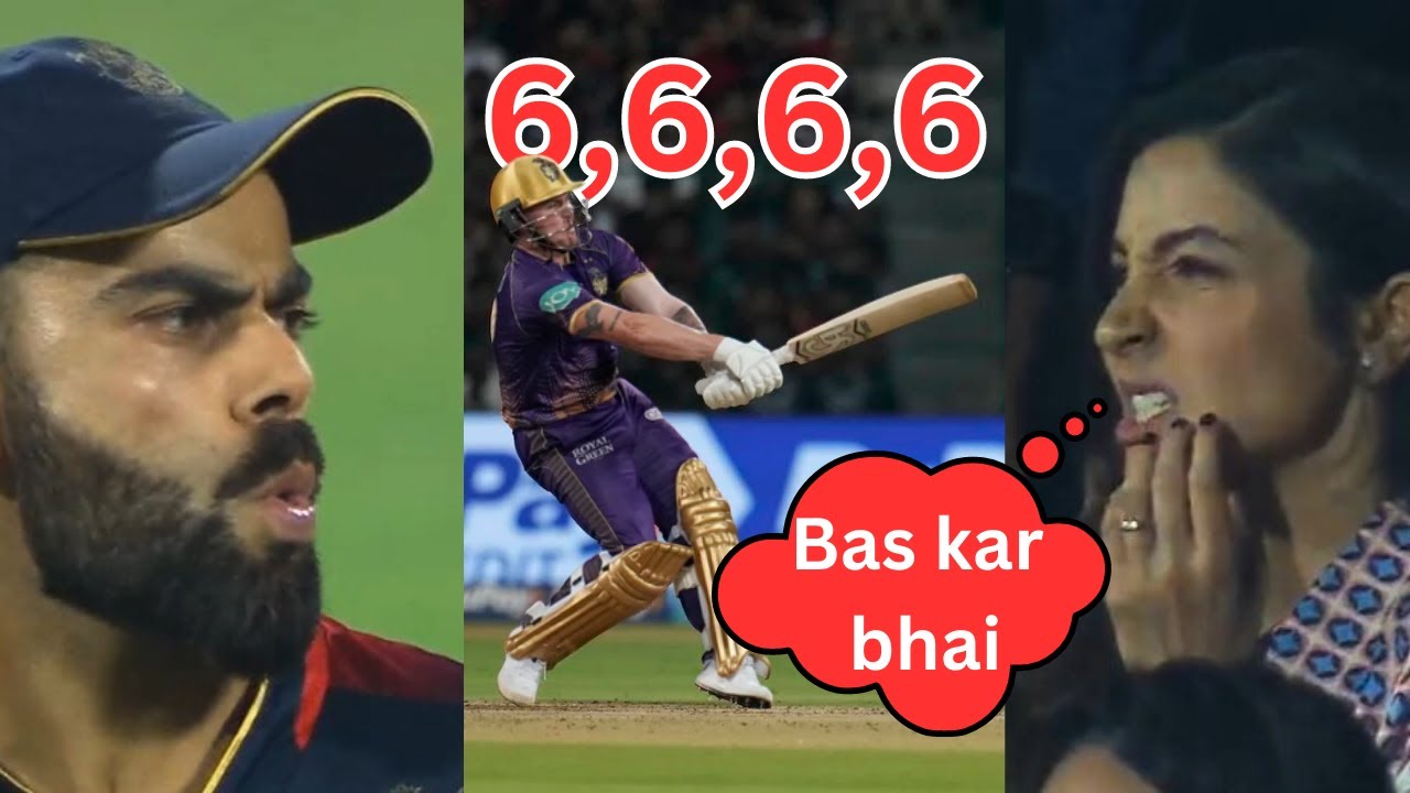 Virat Kohli and Anushka Sharma react after Jason Roy hits back to back ...