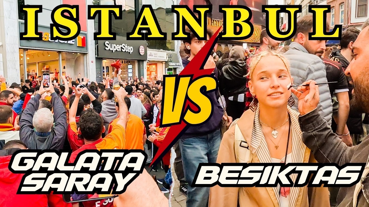 INSANE Istanbul Derby Energy! Galatasaray & Beşiktaş Fans Before The Match | 4K Walking Tour 2025