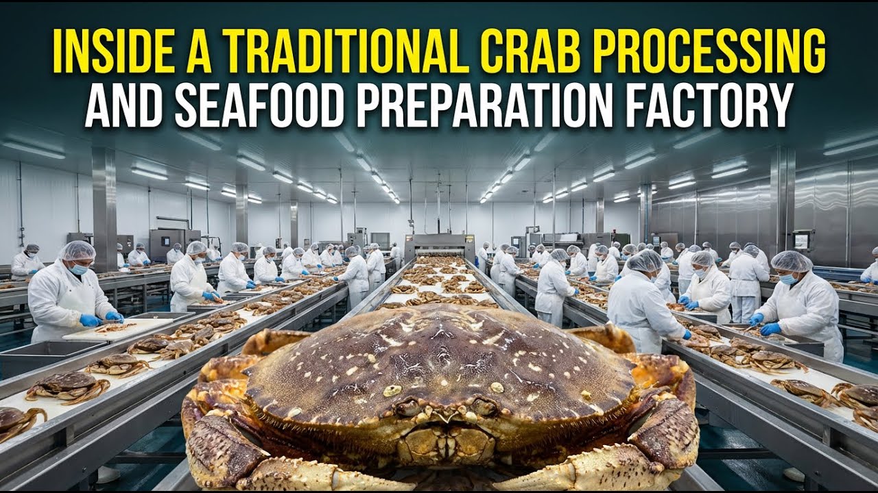 Inside a Traditional Crab Processing and Seafood Preparation Factory / Mr.AiGuide