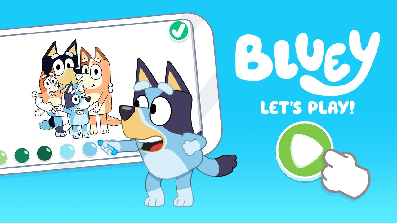 Bluey Let's Play! Mobile Game Coloring Update YouTube