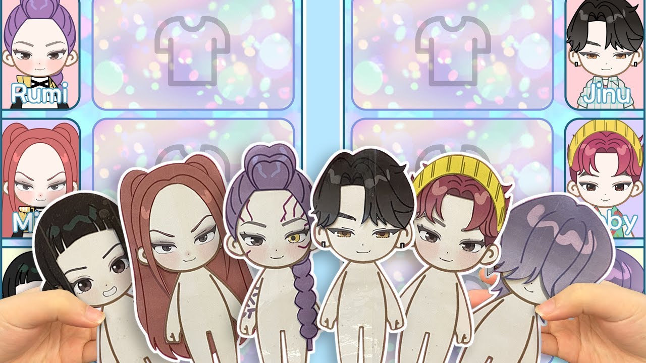 K-pop Demon Hunters Changing Clothes DIY 케이팝 데몬 헌터스 옷바꿔입기 종이인형😘 #kpopdemonhunters #diy K-pop Demon Hunters Changing Clothes DIY 케이팝 데몬 헌터스 옷바꿔입기 종이인형😘 #kpopdemonhunters #diy