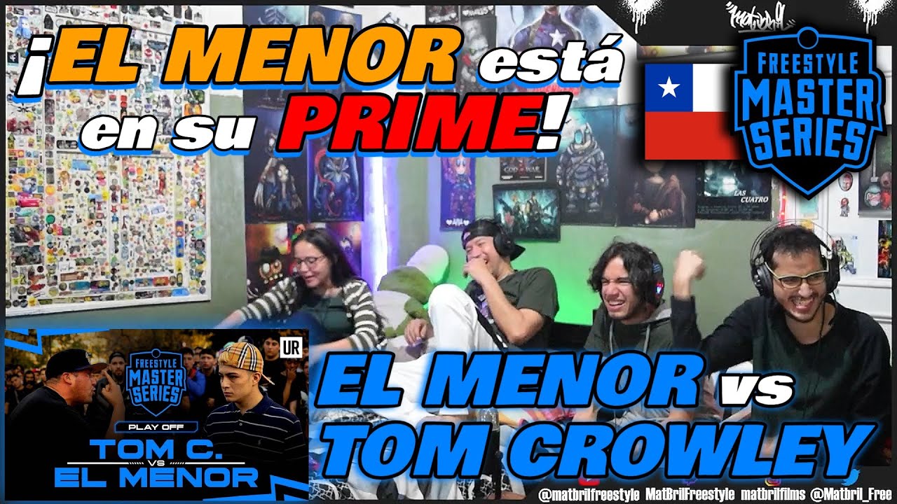 🔴COLOMBIANOS REACCIONAN a EL MENOR vs TOM CROWLEY - EL MENOR en su PRIME [FMS CHILE PLAY OFFS 2023]💪