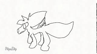 wolf running  practice