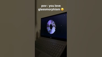 Glassmorphism is the best, isn