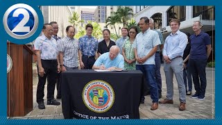Mayor signs Bill 51 into law, $1.9M proposed revitalization efforts for Downtown Honolulu