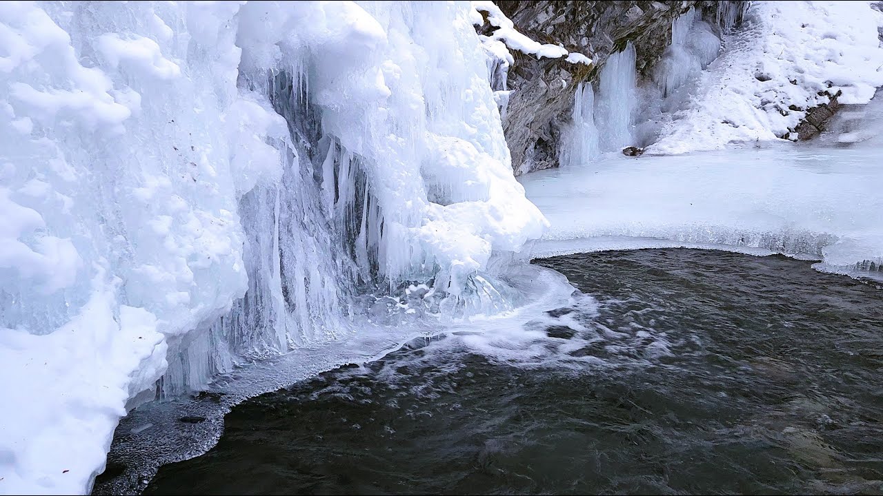 Behind the Ice Curtain | A Frozen Winter Waterfall