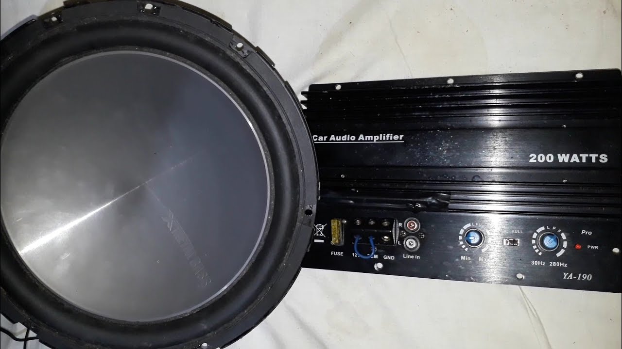 ow to repair a CAR SUBWOOFER Plate Amp 200W whose sound is not clear