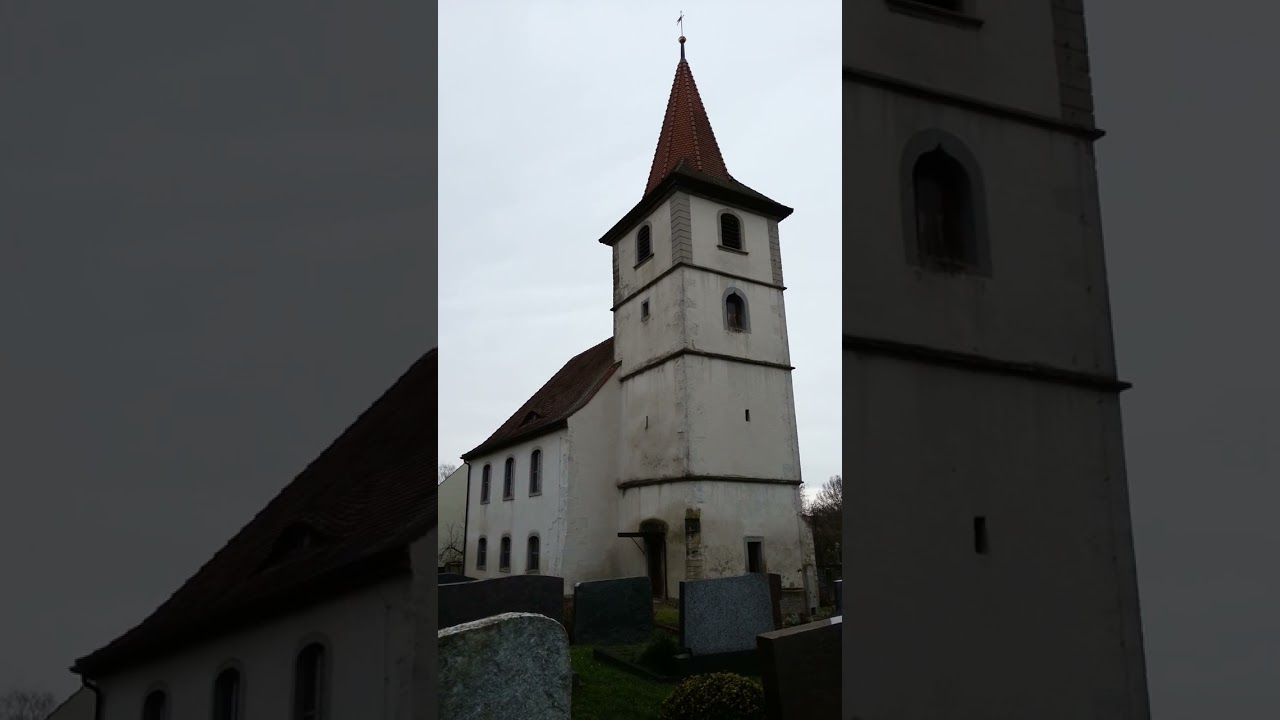 Einzelläuten und Plenum der Kirche Sankt Bartholomäus in Adelhofen. Ldkr. Neustadt /Aisch