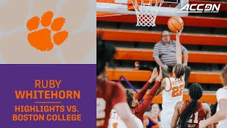 Clemson's Ruby Whitehorn Shows Out Vs. The Eagles