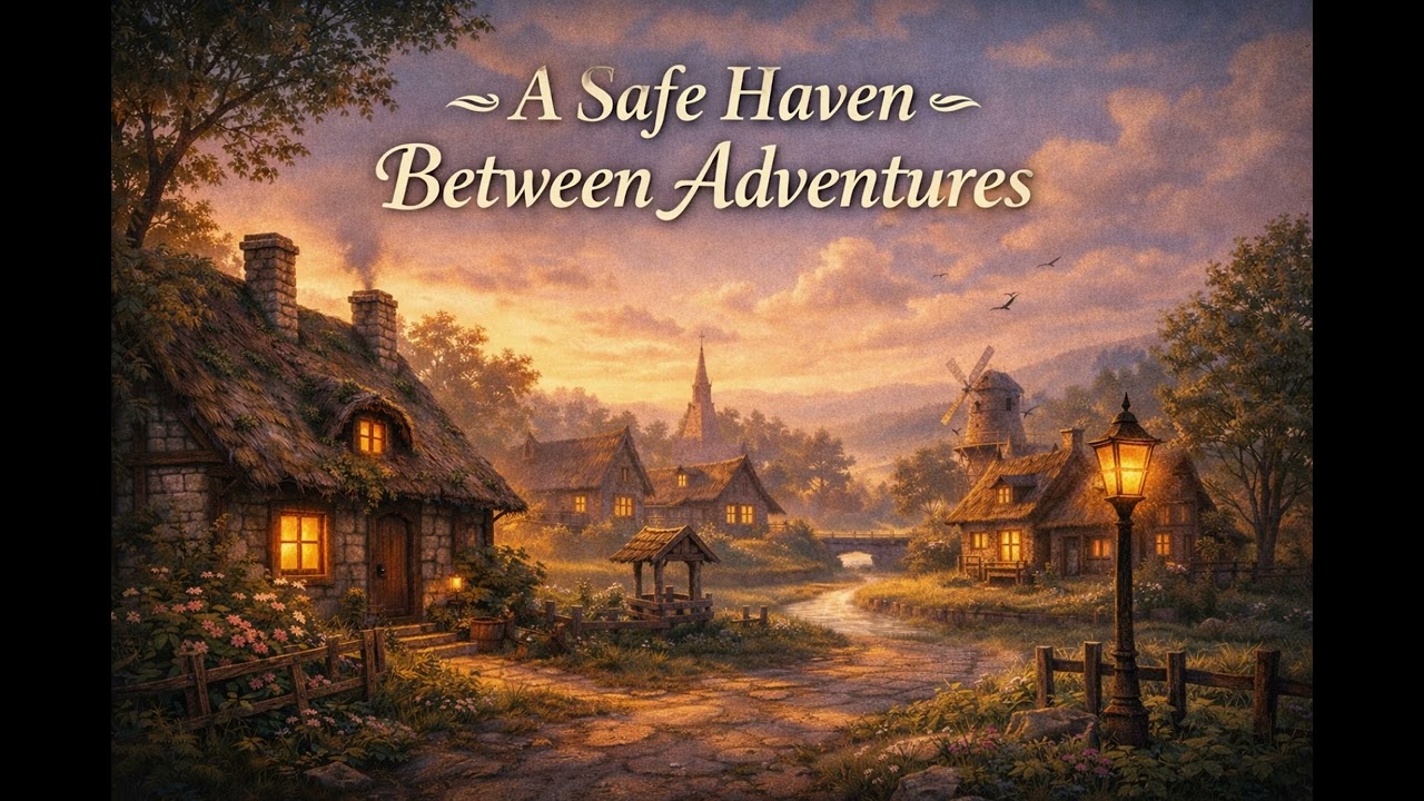 A Safe Haven Between Adventures | Peaceful Fantasy Village Music for D&D, RPG & Relaxation