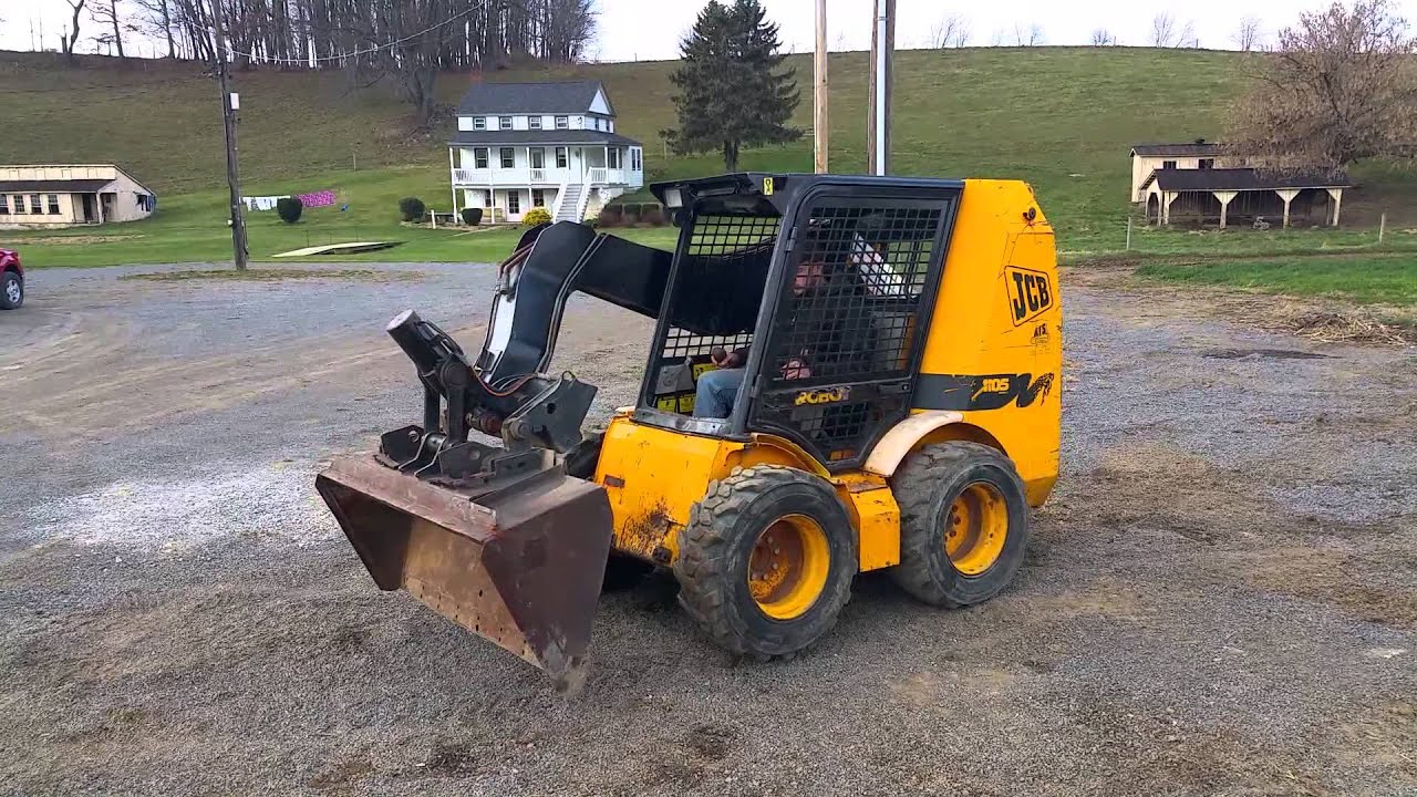 1998 JCB 1105 Series 3 Rubber Tire Skid Steer Loader For Sale Running