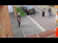 Video footage shows a self-confessed killer trying to carry out a 'massacre' of his neighbours