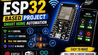 ESP32 Smart Home Automation Project 🔥 | WiFi Controlled DIY IoT Project with OLED Display 