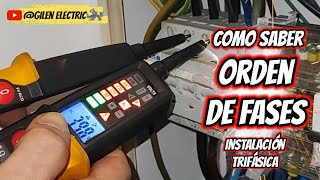 PHASE ORDER. Motor rotation. Three-phase installation. Correct sequence 🕵️