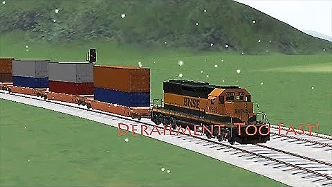 Train Sim - Japan Using EMD SD40-1 Got Derailment Because Too Fast In Snowy Day