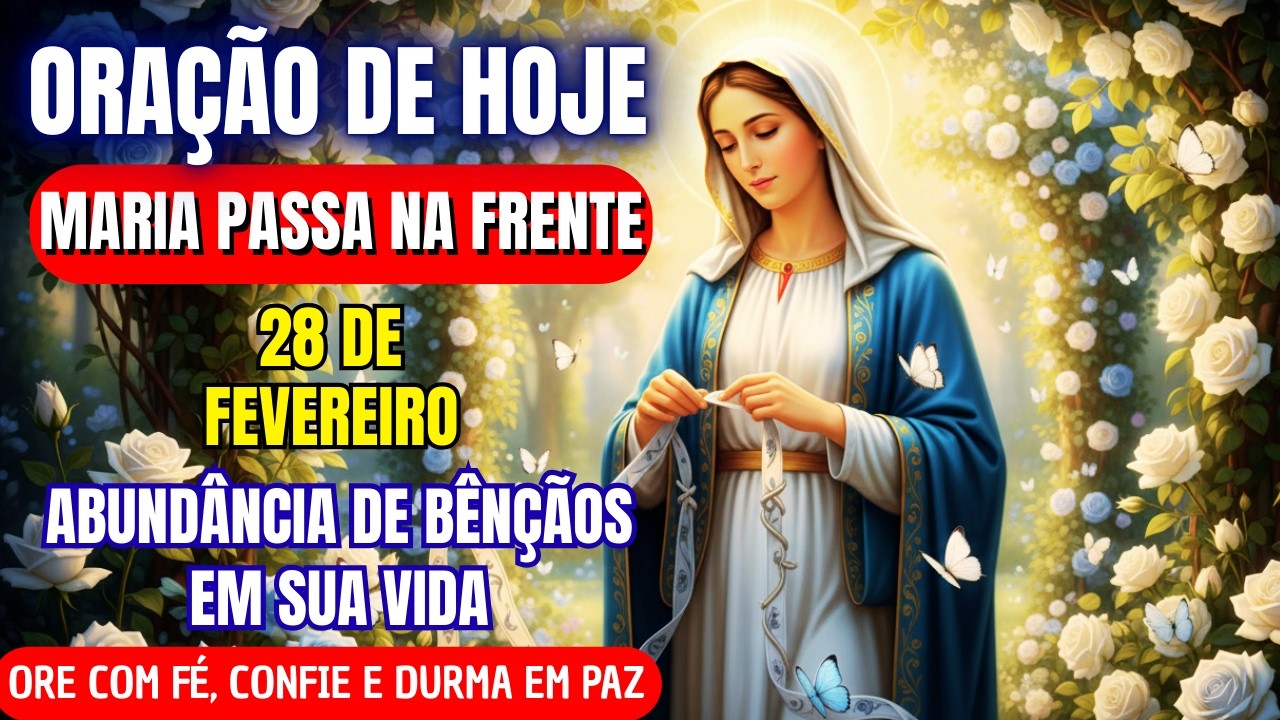 HOJE A VIRGEM MARIA PASSA NA FRENTE 🙏 QUEBRA BLOQUEIOS E TRAZ ABUNDÂNCIA DE BÊNÇÃOS EM SUA VIDA 🙏