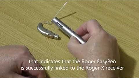 Connecting a Phonak Roger EasyPen to a Roger X Receiver