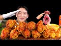 Sub chicken party with korean special forces udt kkkongs  realmouth animation asmr mukbang