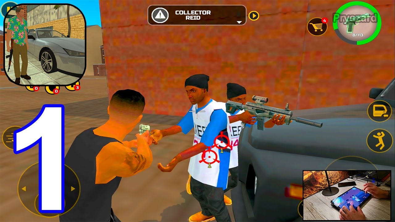 Miami Crime Simulator - Gameplay Walkthrough Part 1 Main Story Missions John Wick VS Police