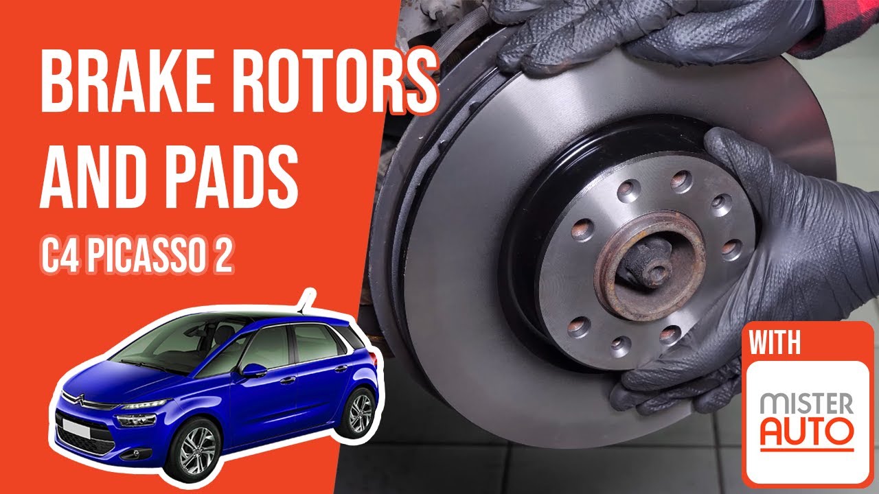 C4 Pad How to replace the front brake rotors and pads C4 Picasso mk2 🚗 - YouTube