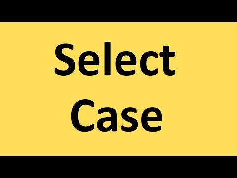 Wideo: Co to jest select case w Visual Basic?