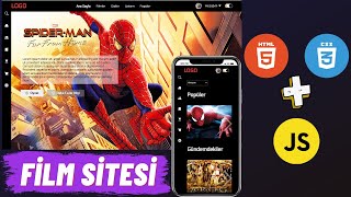 Film Sitesi Yapımı - Html Css Web Site Yapımı Full Responsive