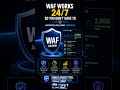WAF Explained in 30 Seconds ⚠️ (Protect Your Web Apps)