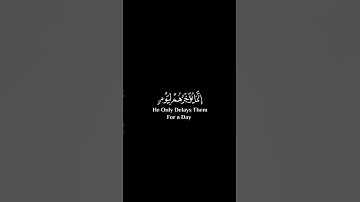 سورة ابراهيم اية ٤٢ - القارئ محمد ديبيروف - خلفية سوداء