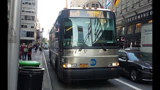 BxM9 Bus Announcements to Midtown 23rd Street. New Years Edition