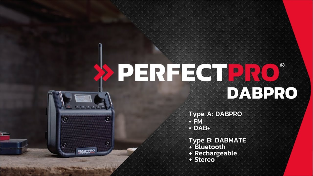 PerfectPro DAB+Pro Jobsite radio (UK) The highestquality jobsite