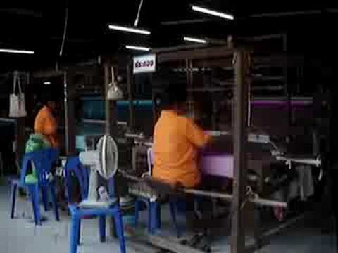 Silk Weaving in Pak Thong Chai, Thailand