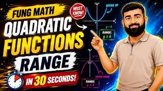 Quadratic Function Ki Range Ka Hidden Trap | FUNG Math
