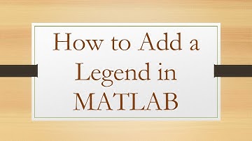 How to Add a Legend in MATLAB