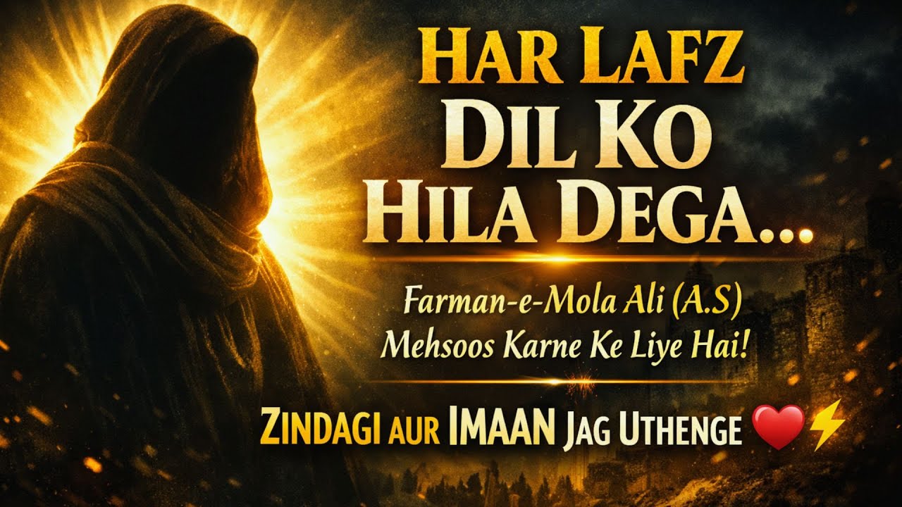 Yeh Farman-e-Mola Ali (A.S) Har Dil Hila Dega 😭❤️ | Islamic Shorts 🔥 