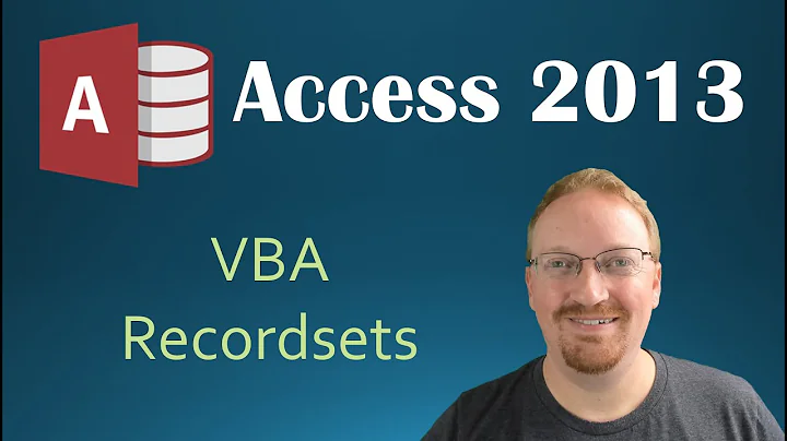 53. VBA - Recordsets Part 1 (Programming In Microsoft Access 2013) 🎓