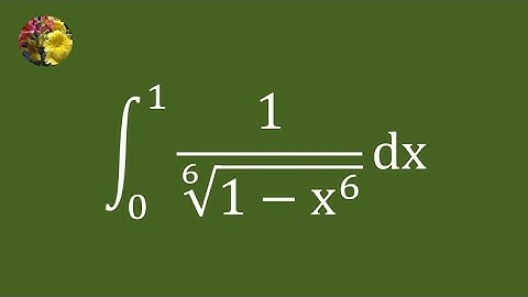 2nd method to evaluate the definite integral using beta function (Mis-1325A)
