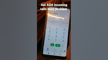 Itel A04 incoming calls problem