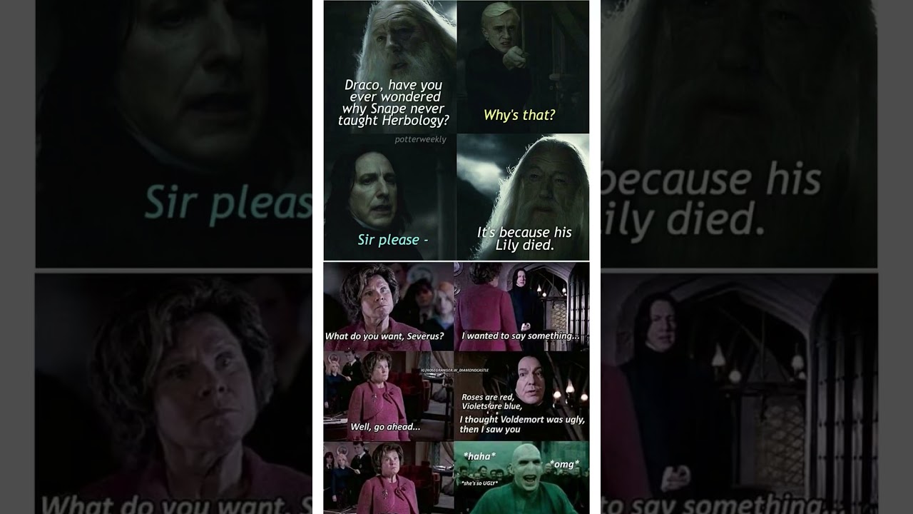 Snape Didn’t Teach Herbology Because… 💀