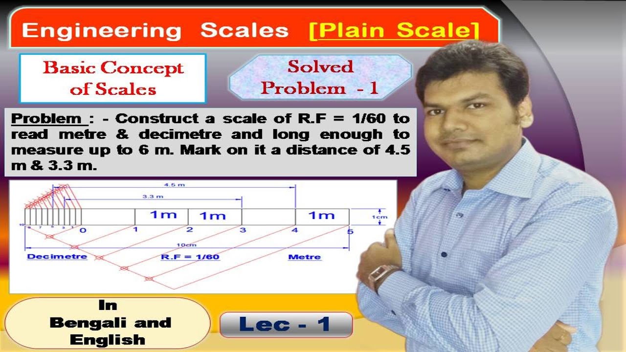 How to draw Plain Scale ǀ Basic Concept of Scales ǀ Engineering Graphics ǀ[Lecture - 1]ǀ tg’s study