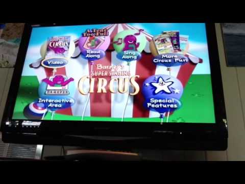 Barney's Super Singing Circus Main Menu