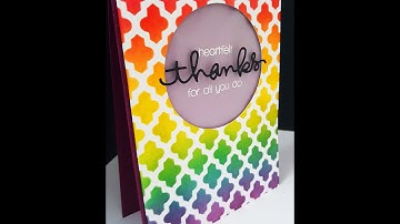 Distress Ink Blending with Stencils