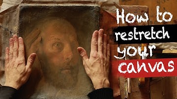 How to Enlarge and Restretch Canvas on New Stretcher Bars | Jan-Ove Tuv