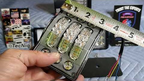 Code 3 M180 Triple Stack Amber Led Surface Mount Light