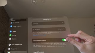 Apple Vision Pro: How to Turn On/Off Connect With Game Center Friends for Apps Tutorial! screenshot 2