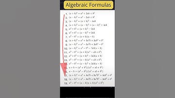Algebraic formulas for all!