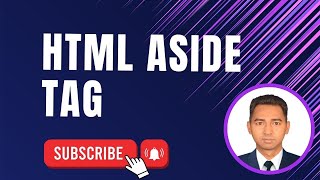 Html aside tag HTML5 Tutorial For Beginners part 08