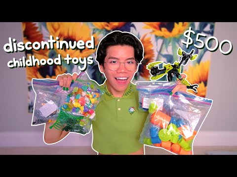 unboxing $500 worth of my discontinued childhood toys | Frederic Chen