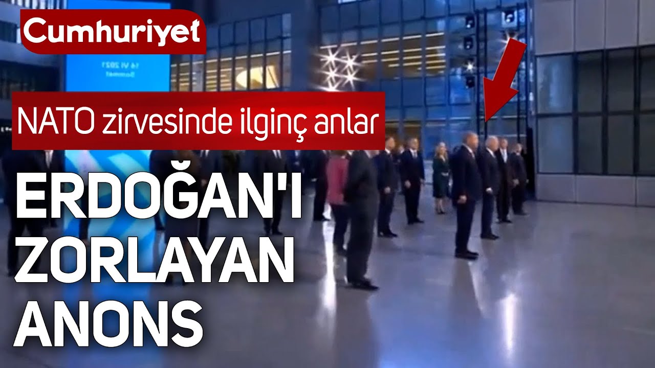 NATO zirvesinde ilginç anlar: Erdoğan'ı zorlayan anons, geç tepki verdi sosyal medyada olay oldu