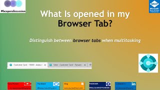 What is opened in my #msdyn365bc  Browser Tab.