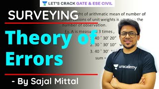 Celebrity Theory of Errors | Surveying | GATE/ESE 2021 Exam Preparation | Sajal Mittal Wealth